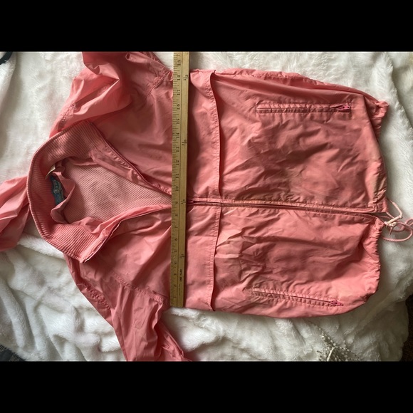 Vintage woolrich pink windbreaker peach jacket hooded zipper retro hoodie - Picture 3 of 14